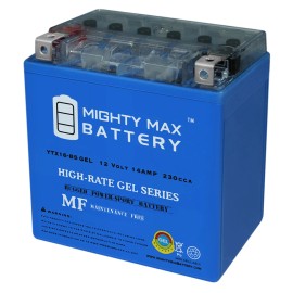 Mighty Max YTX16-BS GEL Battery for Suzuki 500cc LT-A500F Vinson 4WD 2006