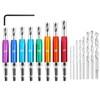 17 Pcs Hinge Drill Bit Set, 8 Pcs HSS Self