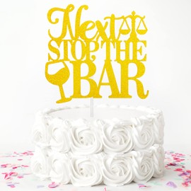 Next Stop the Bar - Decoración para tartas de graduación de abogados 2022, decoración para fiestas de graduado de abogado, suministros de decoración de graduación LLM