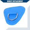 Hihaha D Ring Patch PVC Triangle Shape Blue for Kayak