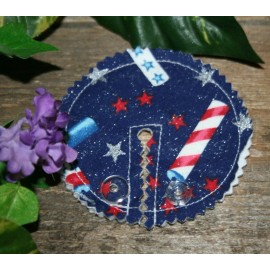 G-tube pads, Mic-key Button Feeding Tube Pads, AMT Button Cover, 4th of July #5