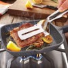 Stainless Steel Grill Tongs Spatula,Double-Sided Multipurpose Cooking Tool for BBQ,