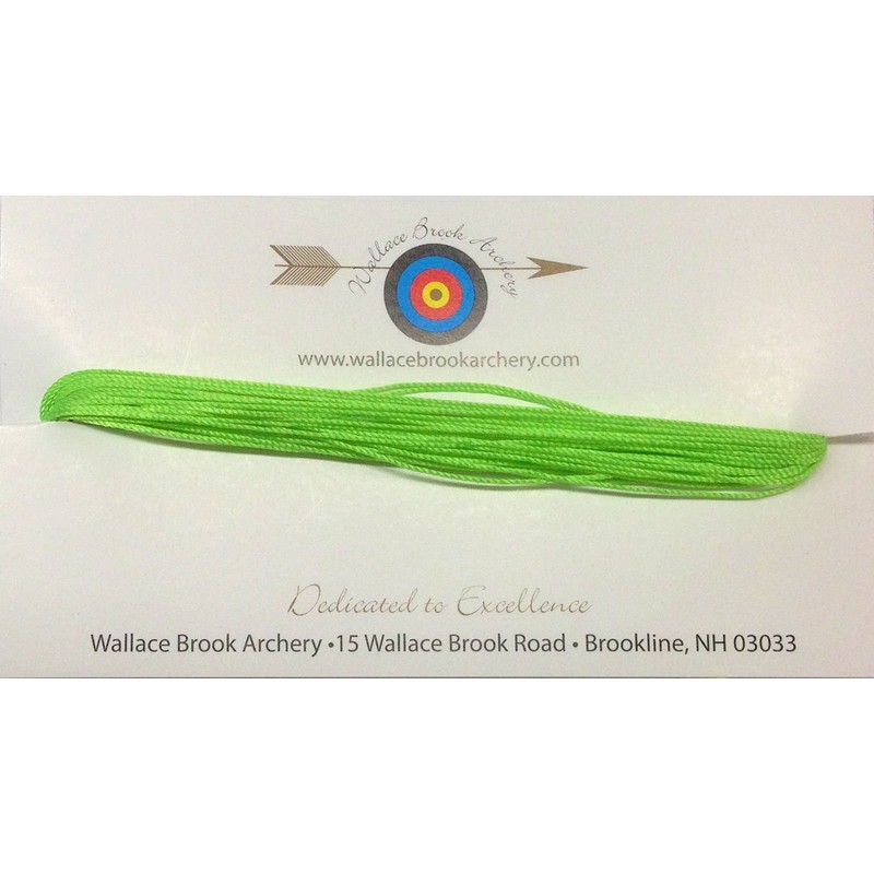 BCY Flo Fluorescent Green Nock & Peep Bow String Serving