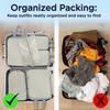 AMHARBOR Set of 6 Compression Packing Cubes for Travel -