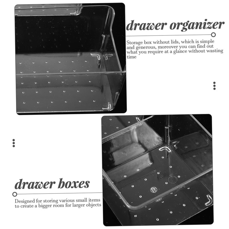 BUGUUYO Organizing Boxes Set 3pcs Foldable Storage Boxes Bins Drawer