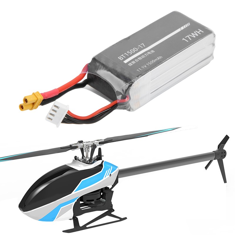 RC 1500mAh Lipo Battery 11.1V Provide Strong Power XT30 Output