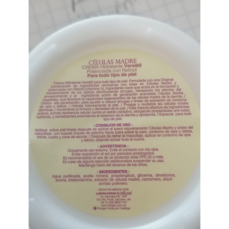 Tratamiento Células Madre: Suero Rejuvenecedor y Crema Hidratante FLORIGAN