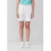 s.Oliver Shorts with Braided Belt and Garment Dye, White, 42
