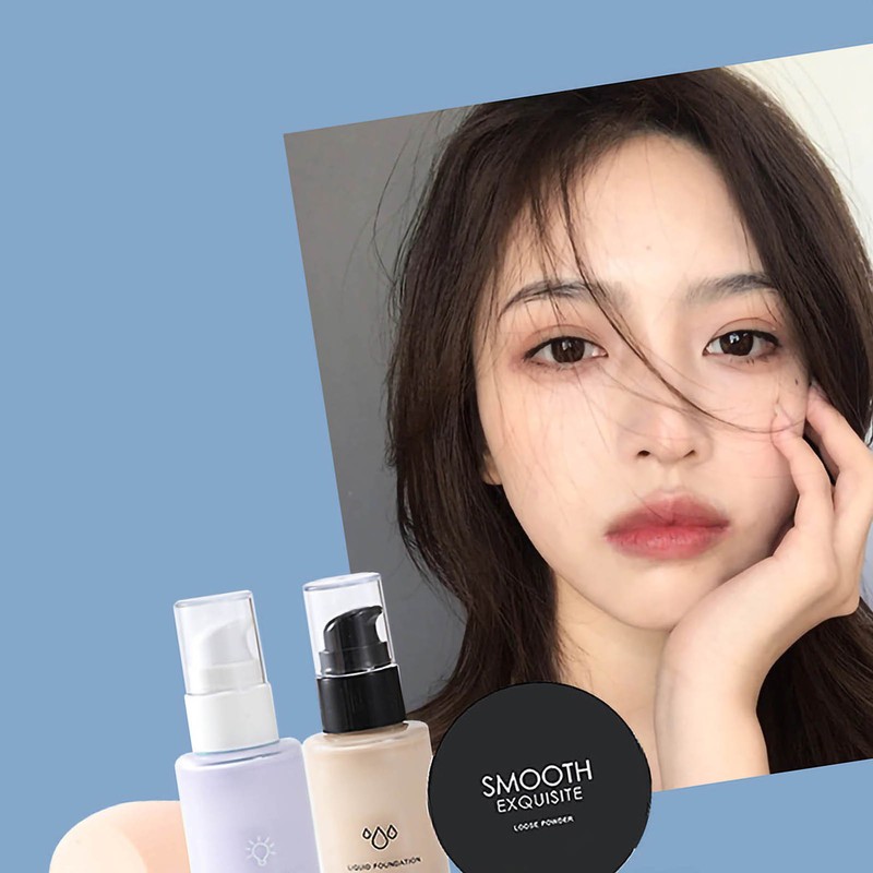 Loose Powder Set BB Cream Foundation Loose Powder Beauty Egg