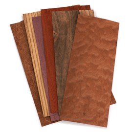Mixed Exotic Veneer, Pack of 3 Sq. Ft.