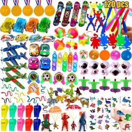 ASYBHYY 120 Pieces Birthday Toys Kids Toy Pinata Filling Gift Bags for Kids Birthday Party or Collection