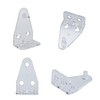 Runseaway 16PCS 2 Inch Blind Hold Down Brackets, Clear Plastic