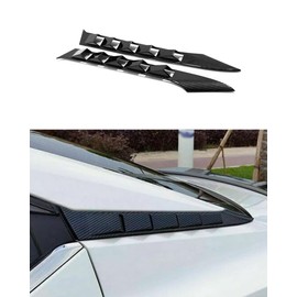 ANUNFRRE Car Accessories Fit for Nissan Sylphy Sentra 2020-2023 ABS Exterior Rear Windows Strip Sill Molding Cover Trim 2PCS Set (Carbon Fiber)