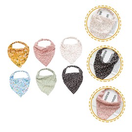 Outanaya 6pcs Floral Head Scarves for Women Elastic Hair Scarves Comfortable Bandanas for Makeup Spa and Hair Care Lightweight Breathable Accessories for All Head