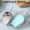 AWISEFULL Fireplace Shovel 14.4" Ash Shovel Heat Resistant Fireplace Scoop