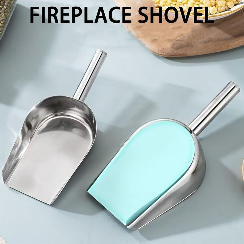 AWISEFULL Fireplace Shovel 14.4" Ash Shovel Heat Resistant Fireplace Scoop