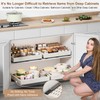 Pull out Cabinet Organizer,Expandable Width(15"-21"),Depth(17"-24") with 3 Rails,Roll out Drawers,No