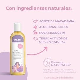 MOM to MOM Kit 2 Aceite de Ducha para limpiar e hidratar la Piel en todo el Embarazo