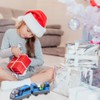 Battery Operated Action Locomotive Train Electric Train Toy Magnetic Electric