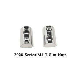 Odinest 2020 Series M4 T Slot Nuts Roll-in Spring Ball Loaded Elastic Nuts 12 Pack Carbon Steel for 2020 Series Aluminum Extrusion Profile Rail with 6mm Slot for 3D Printer