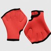 Webbed Swim Gloves with Adjustable Wrist Strap for Swimming, Diving