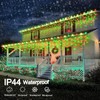 66ft Red and Green Christmas Lights, 640 LED Icicle Lights