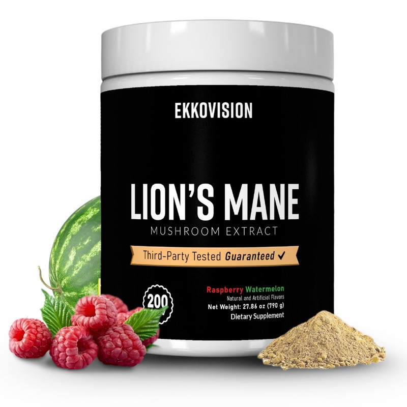 Ekkovision Lions Mane 200 Serving Raspberry Watermelon
