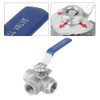 1pc Ball Valve,Stainless Steel SUS304 Pipe Ball Valve Three-Way T-Type