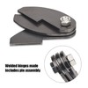 3-Pack Large Heavy Duty BBQ Smoker Hinge Compatible with Burn