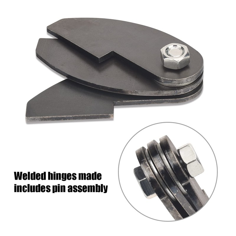 3-Pack Large Heavy Duty BBQ Smoker Hinge Compatible with Burn