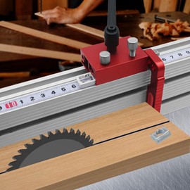 Fence Flip Stop, Aluminum Alloy T Track Stop 75 Type Miter Track Stop, Easy to Adjust T Slot Stop Lightweight Durable Woodworking Tool for Table Saw, Router Table, Band Saw