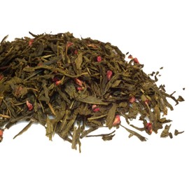 Wild Raspberry Tea Caddy 100g Airseal Green Loose Leaf Tea by TeaCakes of Yorkshire