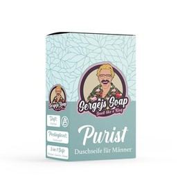 Sergejs Soap Natural Soap Bar | 3 in 1 Soap with 100% Natural Ingredients and Activated Carbon | Ranger, Athlete, Casanova | Natural Cosmetics | Free from Silicones (Fresh)