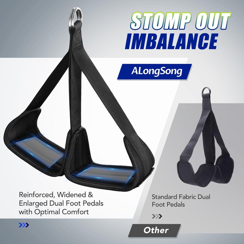 ALongSong Pull Up Assistance Bands with Foot Support Pedal -