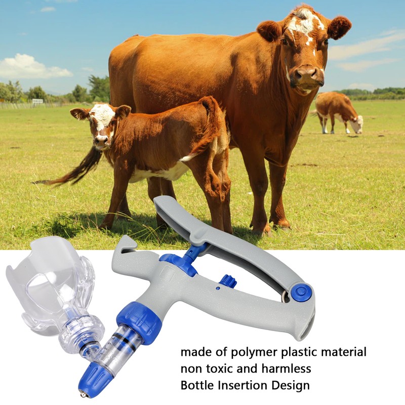 Livestock Syringe Injector 5ml Continuous Adjustable Accurate Animal Injector for