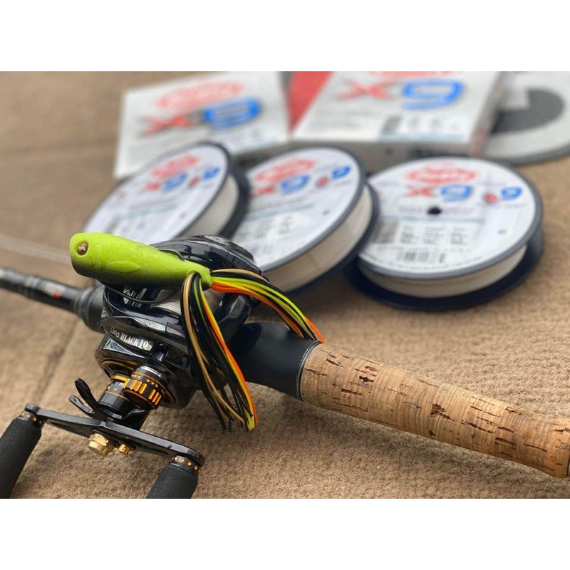 Berkley X9 Trenza línea de Pesca, Cristal, 165-Yard/10-Pound
