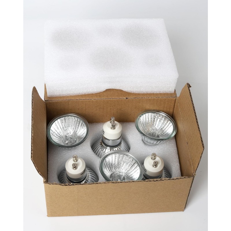 Elenhome GU10+C 120V 35W Halogen Light Bulbs, 6 Pack Dimmable