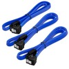 deleyCON 3 x 50 cm SATA 3 Nylon Cable Set
