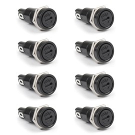 Topteng SCI R3-11 Model, Professional Quality 5 x 20mm Fuse Holder for AC 250V 10A (8P, 8, PCS)