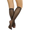tobeinstyle Sheer de la mujer fishnet rodilla alta calcetines con
