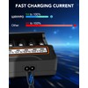 18650 Battery Charger, WAVYPO 12 Bays Smart Universal LCD Charger