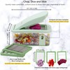 Brieftons QuickPush Food Chopper: Vegetable Dicer Slicer, Onion Cutter, 3