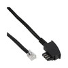 InLine® TAE-N Connection Cable 6-Pin Fully Assigned black Black 1