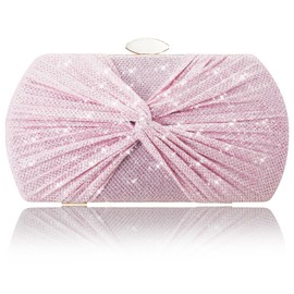 Suhatjia Clutch Purses for Women Wedding Evening Glitter Sparkly Handbags Party Purses for Women with Detachable Chain