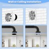 RLOZUI 8 inch Exhaust Fan, 735CFM Wall Mounted Vent Fans,