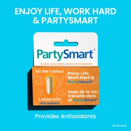 Himalaya Himalaya PartySmart, 10 Vegetarian Capsules, Provides Antioxidants, Non-GMO, Plant-based, 250 mg, 1 Pack