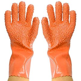 1 Pair Magic Quick Fruit Vegetable Potato Processing Tools PVC Rubber Peelers Gloves Cooking Tools Rose Red Kitchen Gadget