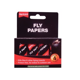 Rentokil FF63 Flypapers 4 Pack
