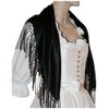 Silk cloth black dirndl costume cloth 75 x 75 cm