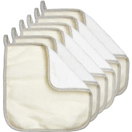 Paquete de 6 paños de lavado exfoliantes para la cara y el cuerpo de baño de tela suave, toalla de masaje para mujeres y hombres, dos lados